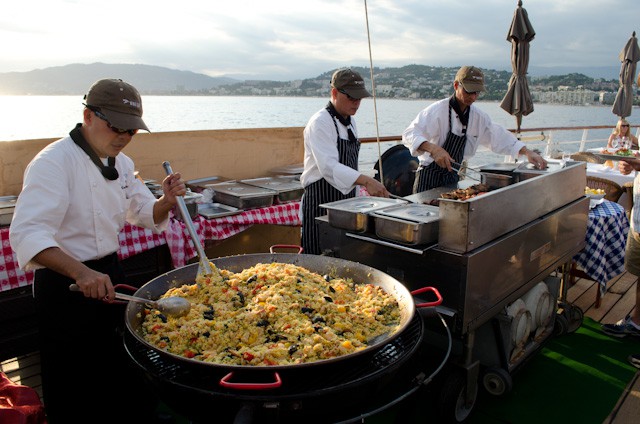 Onboard BBQ on the Star Breeze